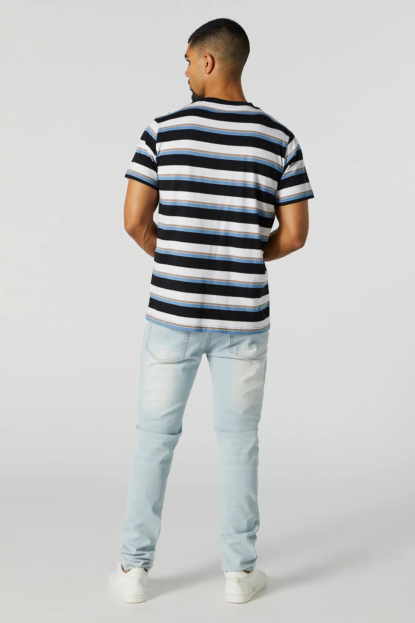 Light Wash Distressed Skinny Jean sold by Charlotte Russe product image thumbnail 3