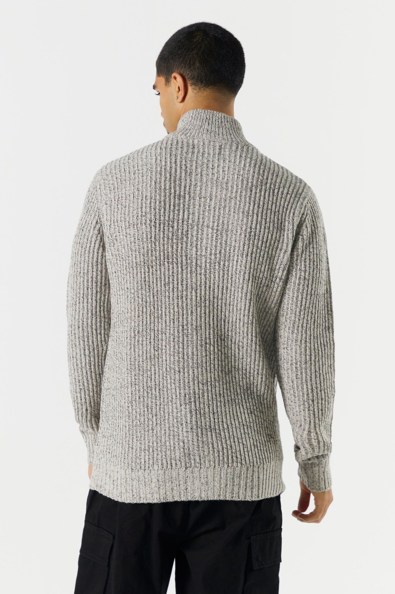 Knit Zip-Up Sweater sold by Charlotte Russe product image thumbnail 2