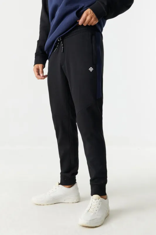 Colour Block Panel Fleece Jogger sold by Charlotte Russe
