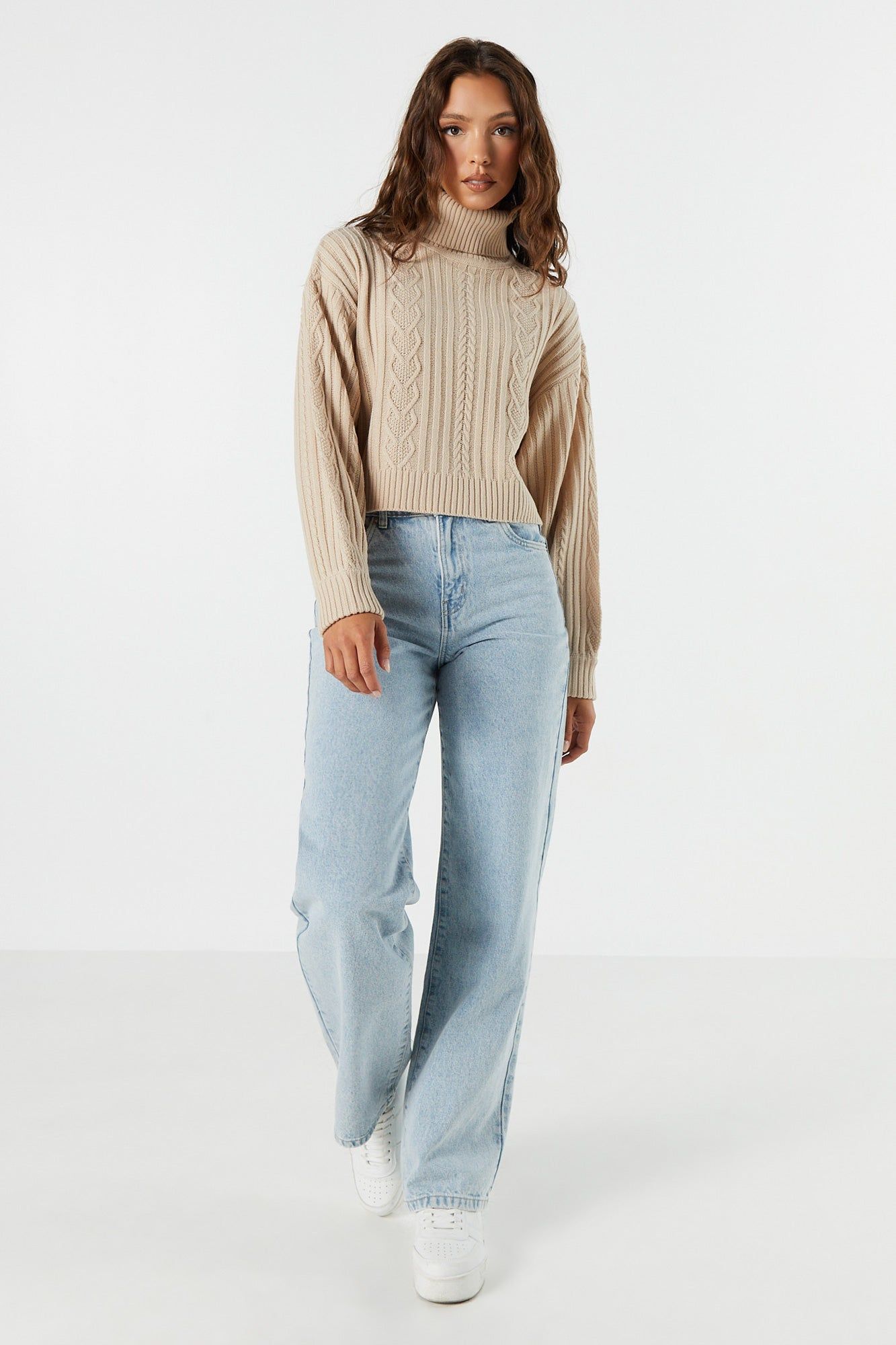 Argyle Knit Turtleneck Sweater sold by Charlotte Russe product image thumbnail 3