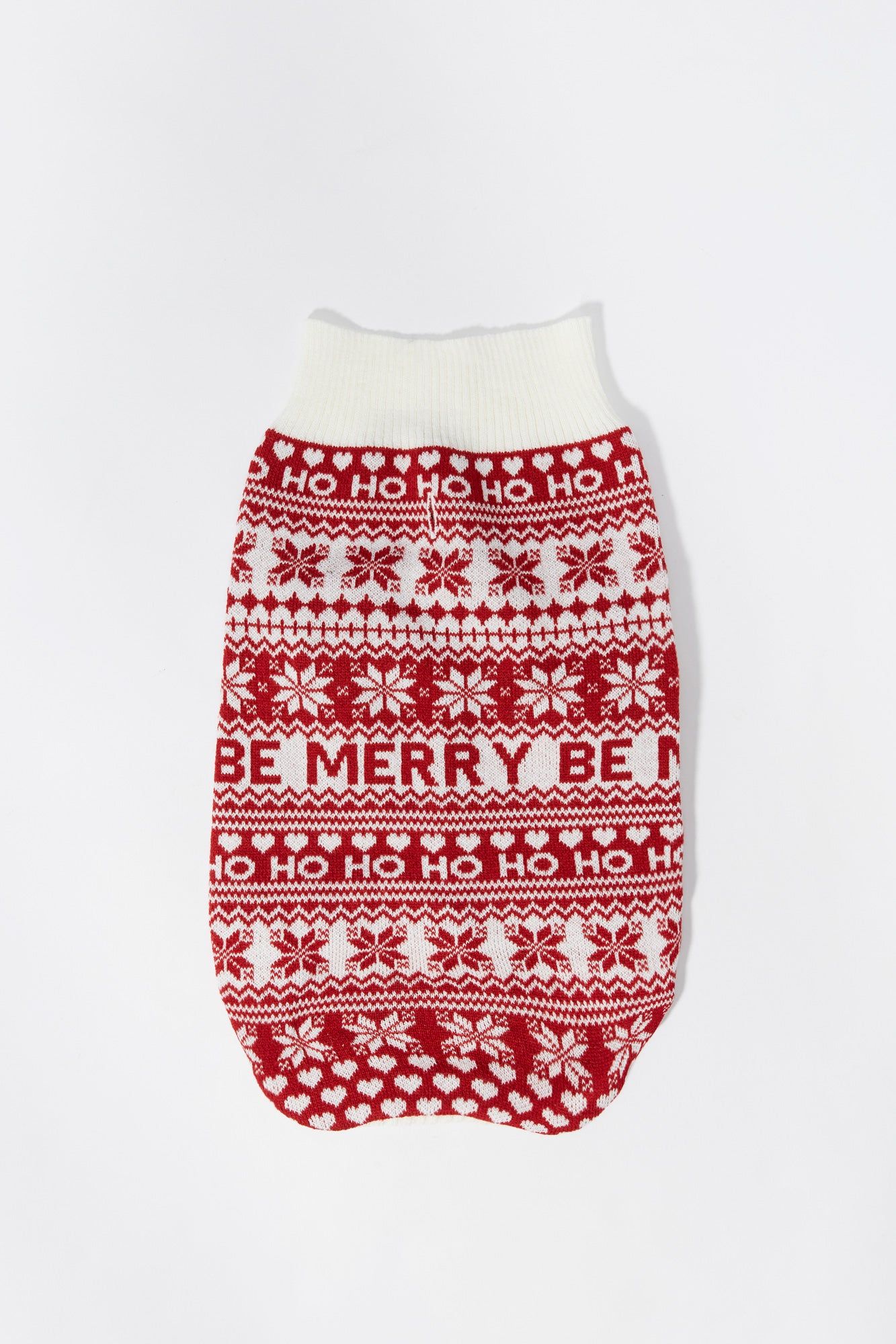 Be Merry Fairisle Pet Xmas Sweater sold by Charlotte Russe product image thumbnail 2