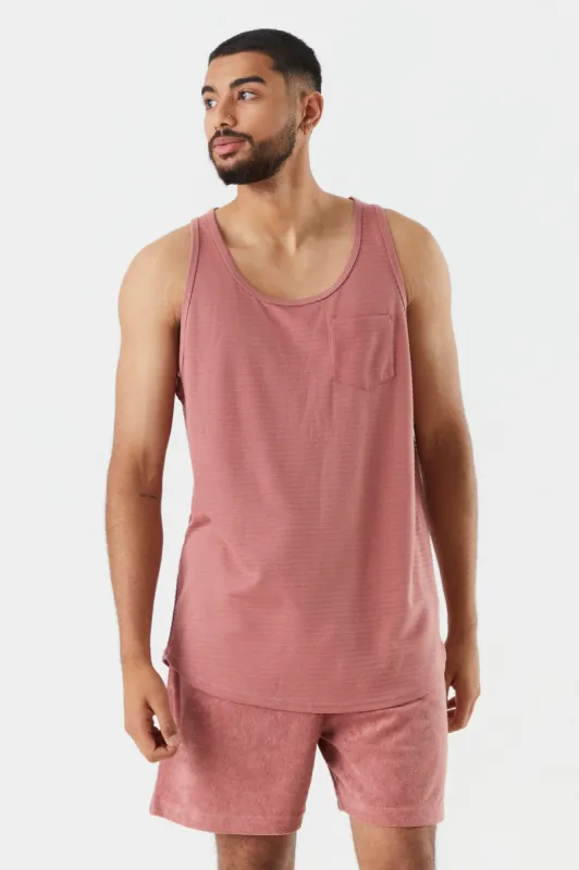 Solid Ribbed Pocket Tank Top sold by Charlotte Russe