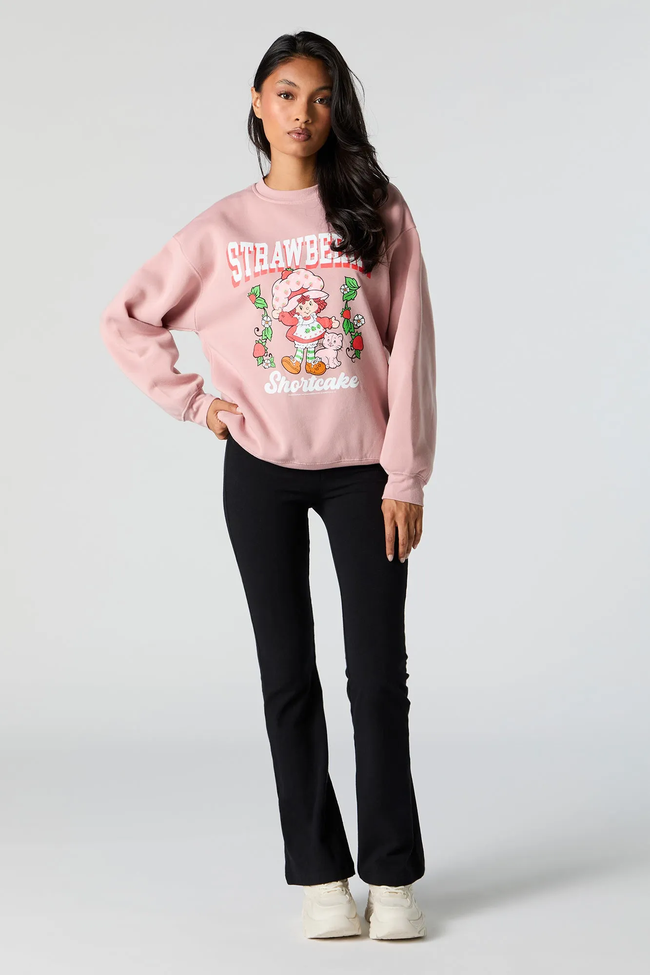 Strawberry Shortcake Graphic Fleece Sweatshirt sold by Charlotte Russe product image thumbnail 3