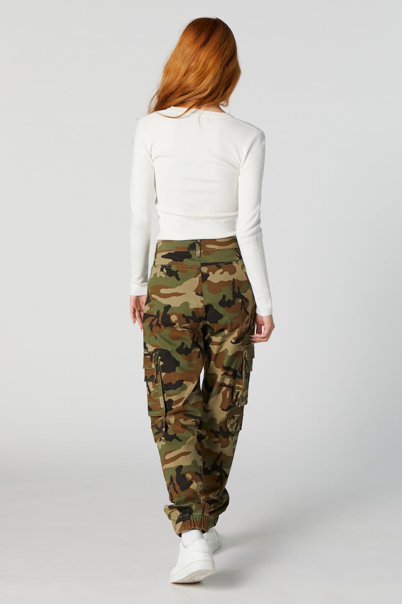 Camo Multi Pocket Cargo Jogger sold by Charlotte Russe product image thumbnail 3