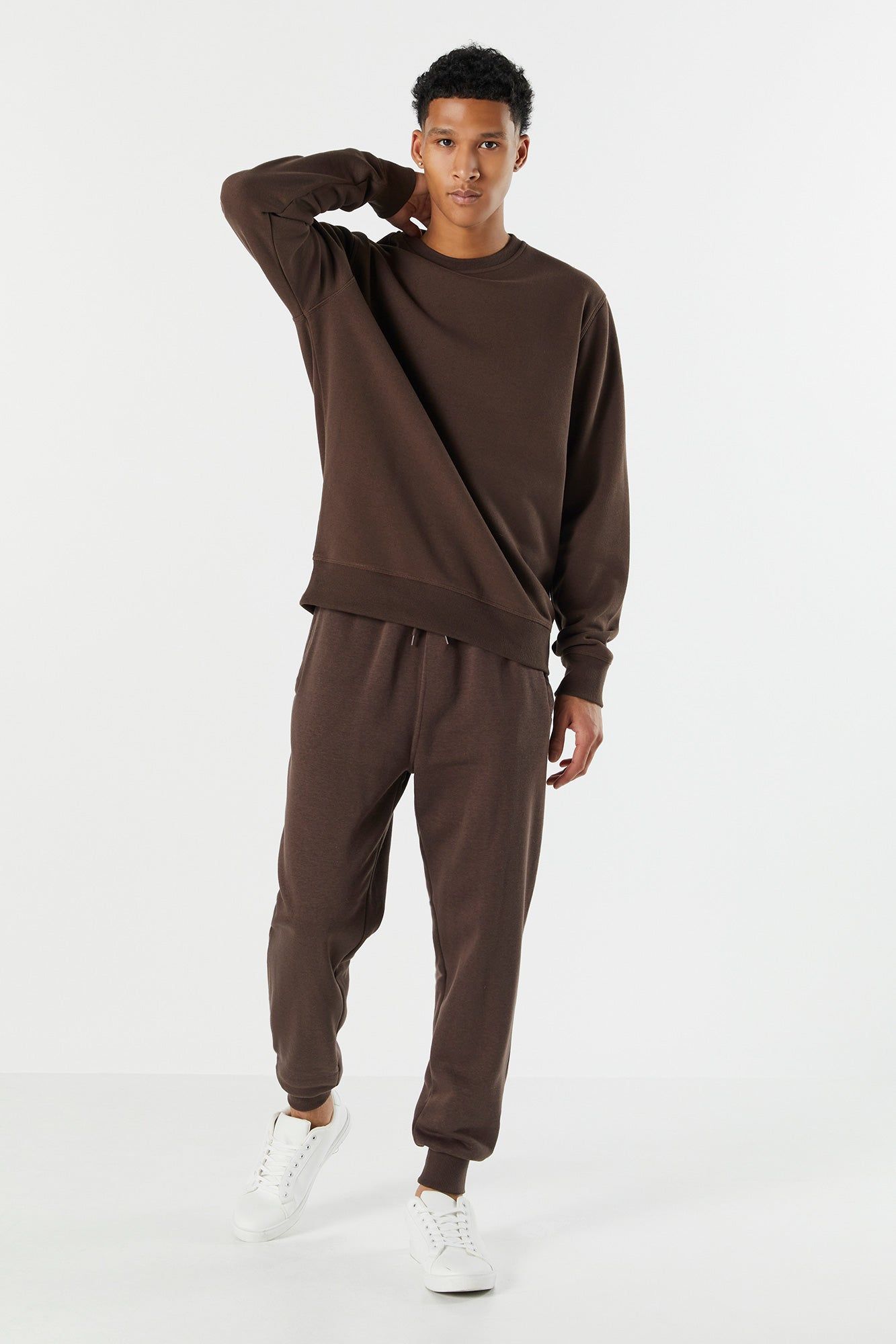 Solid Coloured Fleece Jogger sold by Charlotte Russe product image thumbnail 5