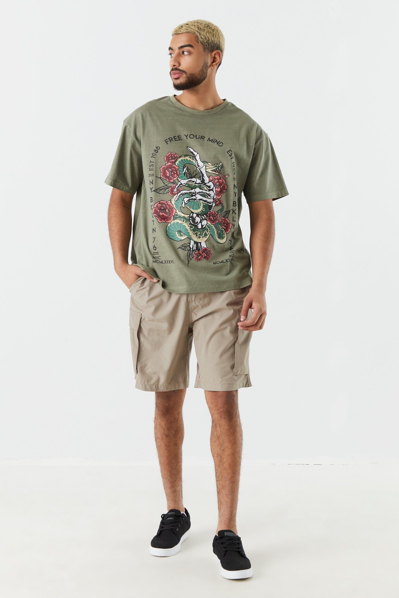 Nylon Cargo Short sold by Charlotte Russe product image thumbnail 3