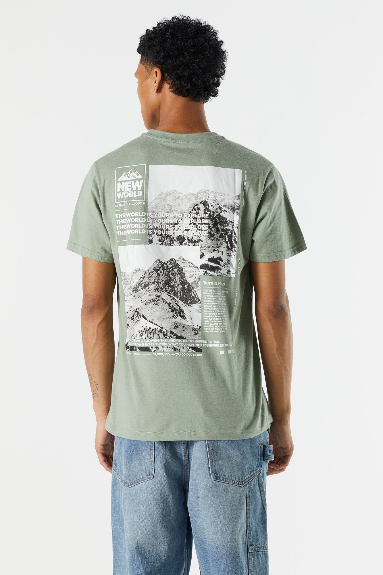 New World Graphic T-Shirt sold by Charlotte Russe product image thumbnail 2