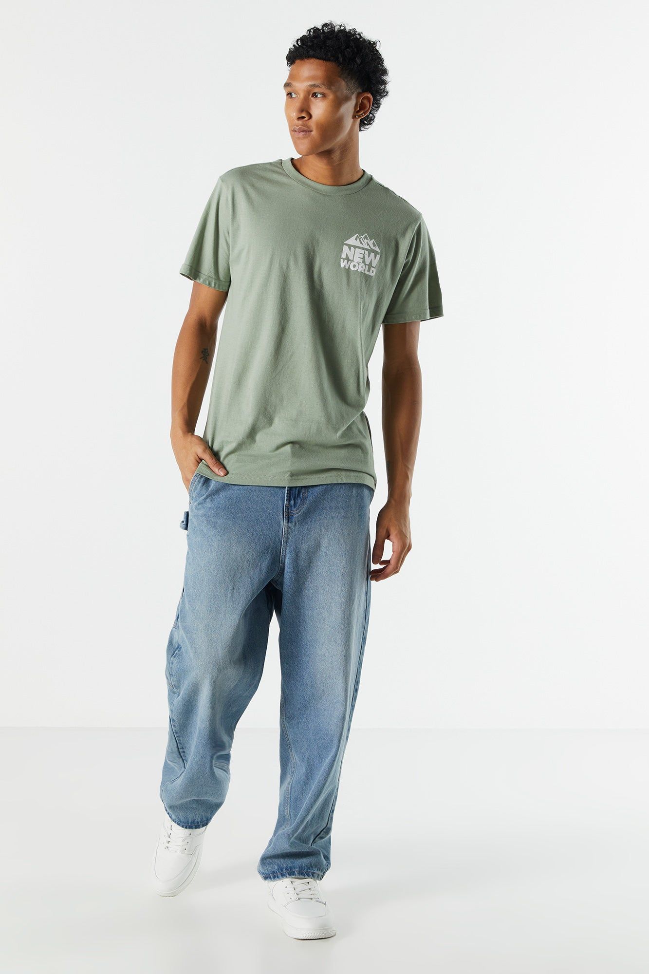 New World Graphic T-Shirt sold by Charlotte Russe product image thumbnail 3