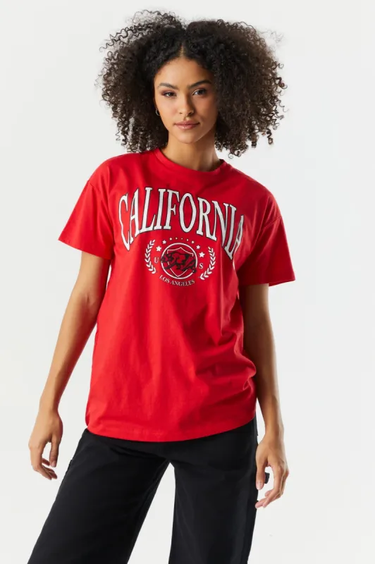 California US Graphic Boyfriend T-Shirt sold by Charlotte Russe