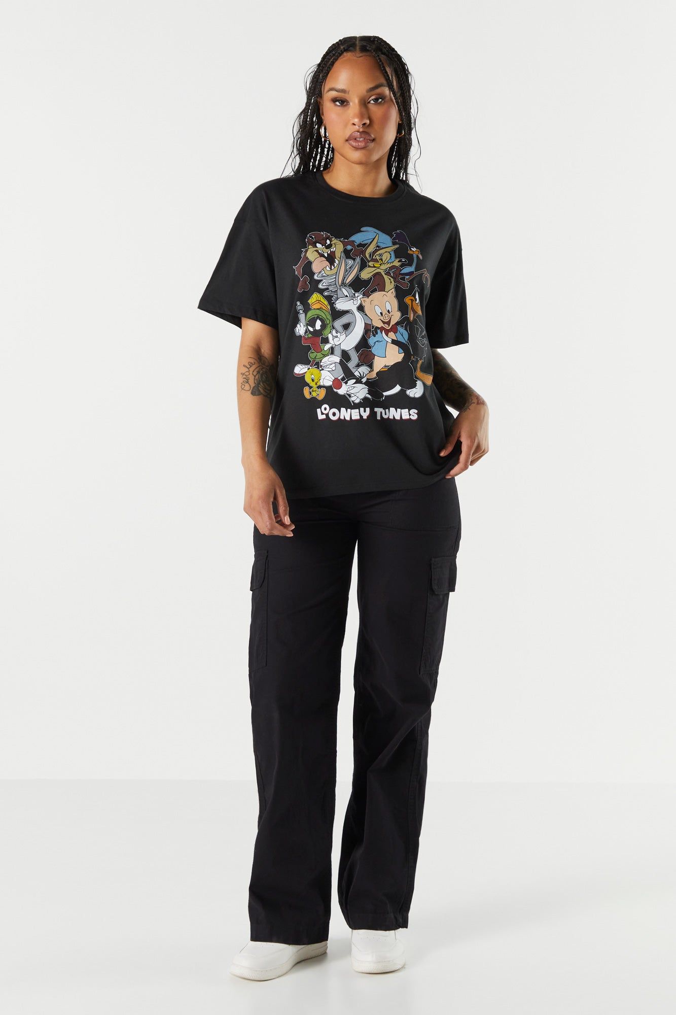 Looney Tunes Gang Graphic Boyfriend T-Shirt sold by Charlotte Russe product image thumbnail 3