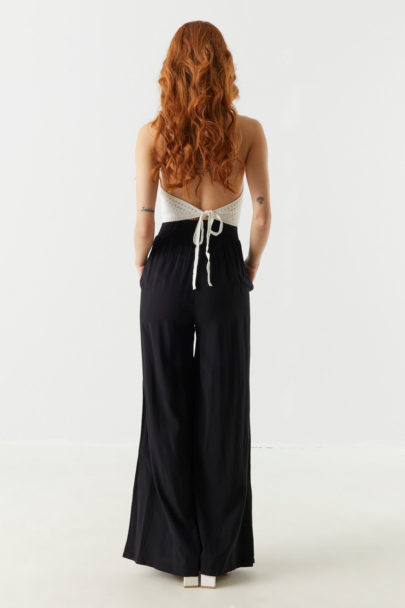 High Rise Leg Slit Palazzo Pant sold by Charlotte Russe product image thumbnail 6
