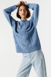 Cable Knit Sweater sold by Charlotte Russe