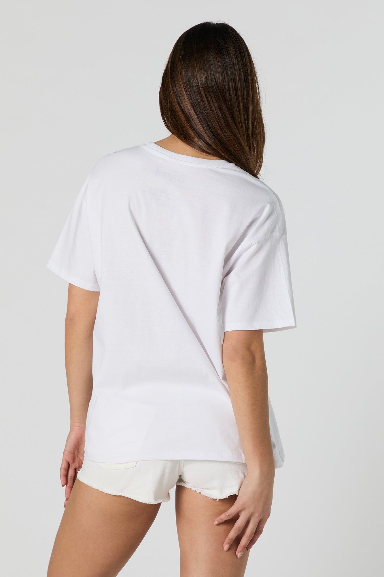 Stitch & Angel Snuggled Graphic Boyfriend T-Shirt sold by Charlotte Russe product image thumbnail 4