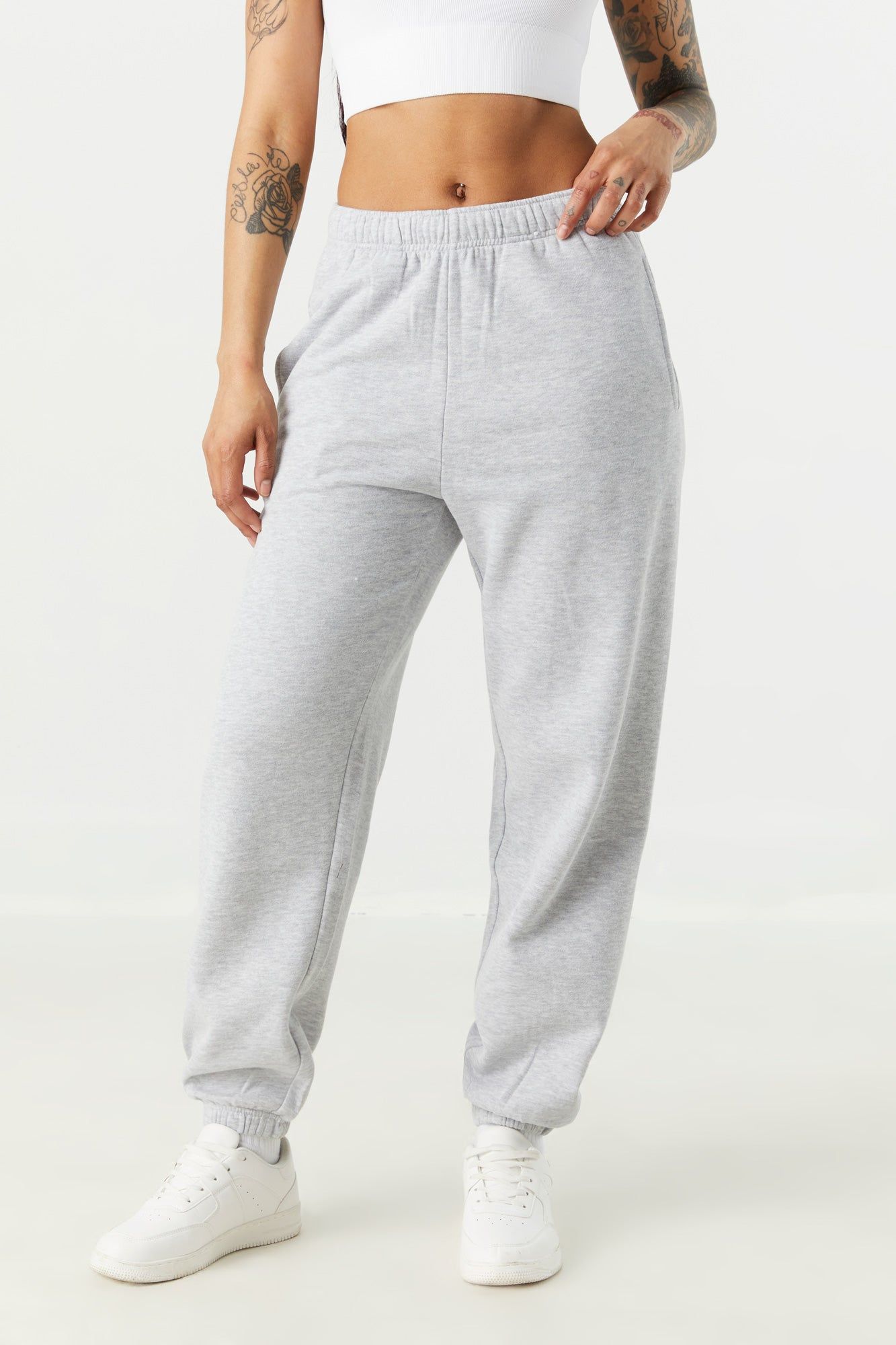 High Rise Fleece Boyfriend Jogger sold by Charlotte Russe product image thumbnail 5
