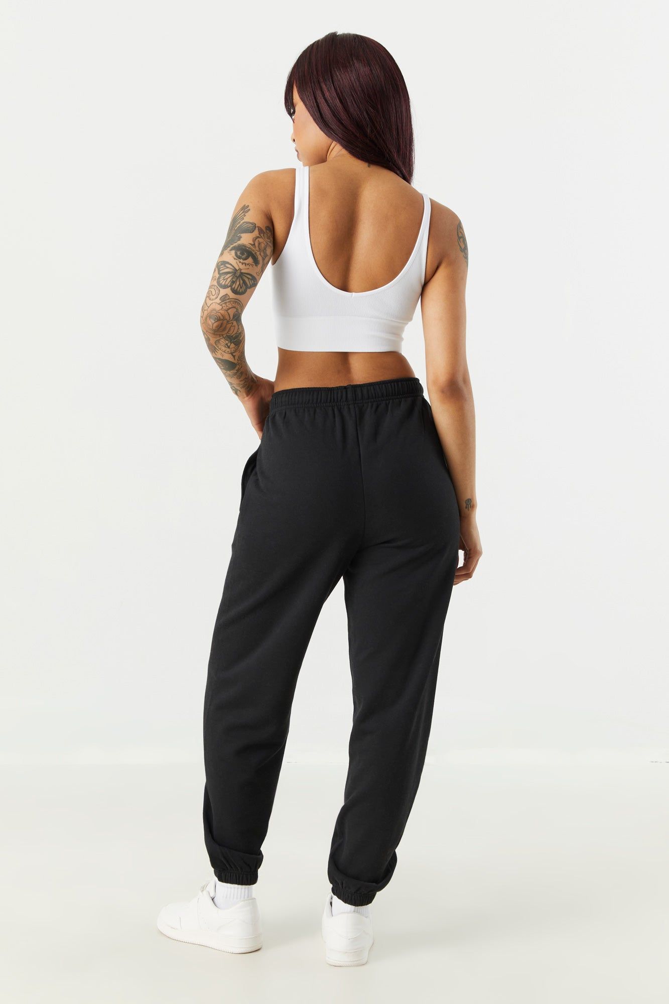 High Rise Fleece Boyfriend Jogger sold by Charlotte Russe product image thumbnail 3