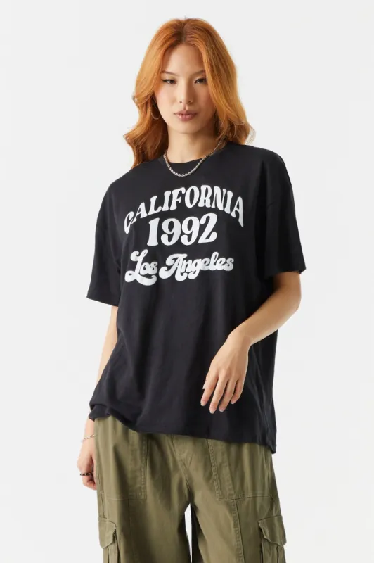 Cali 1992 Graphic Boyfriend T-Shirt sold by Charlotte Russe