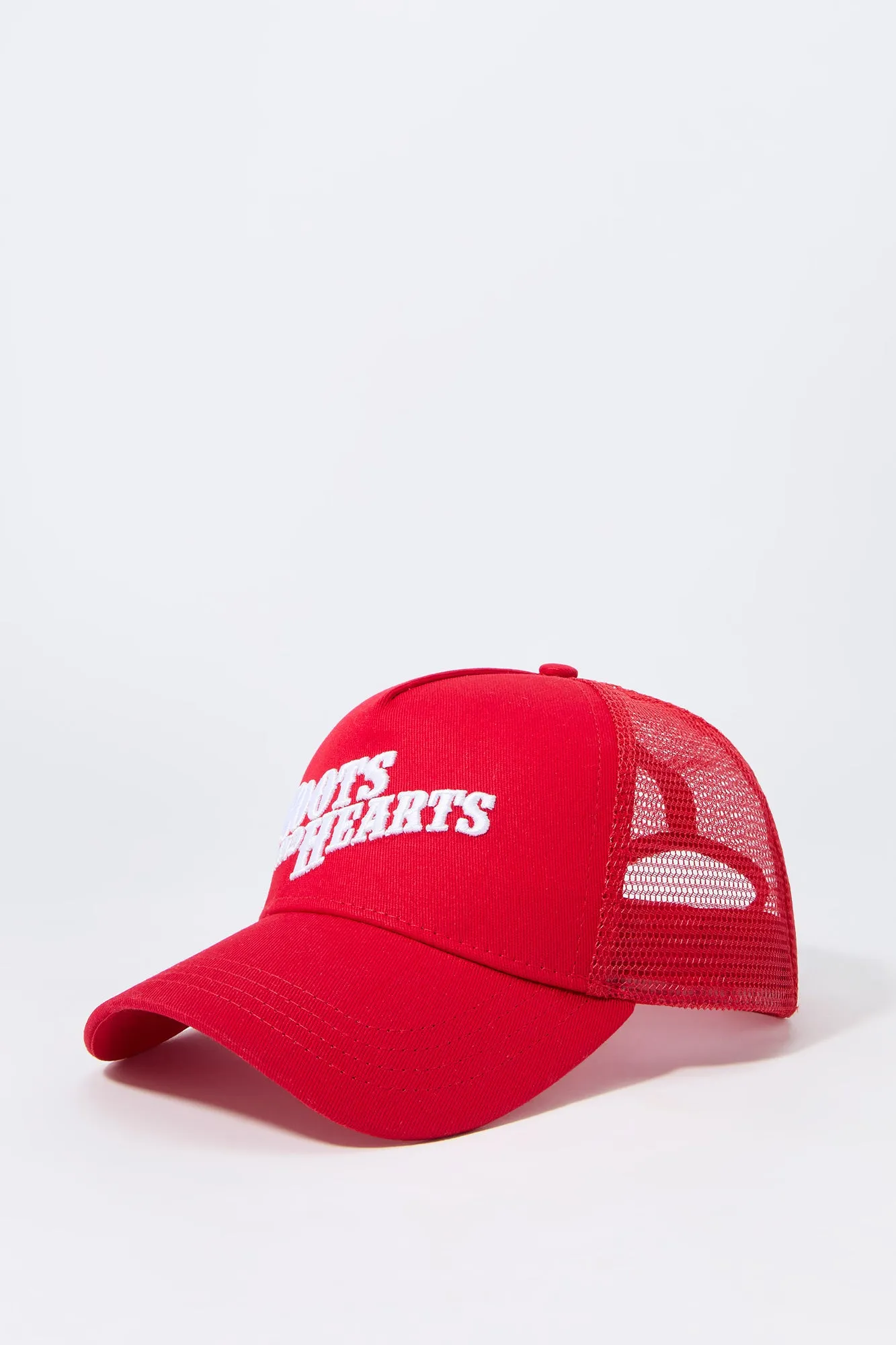 Boots and Hearts Embroidered Trucker Hat sold by Charlotte Russe product image thumbnail 2