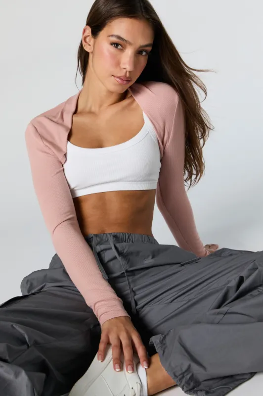 Ribbed Bolero sold by Charlotte Russe