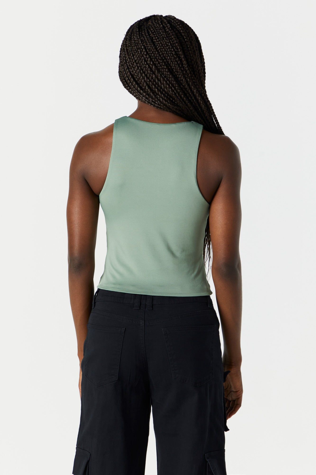 Contour High Neck Tank sold by Charlotte Russe product image thumbnail 2