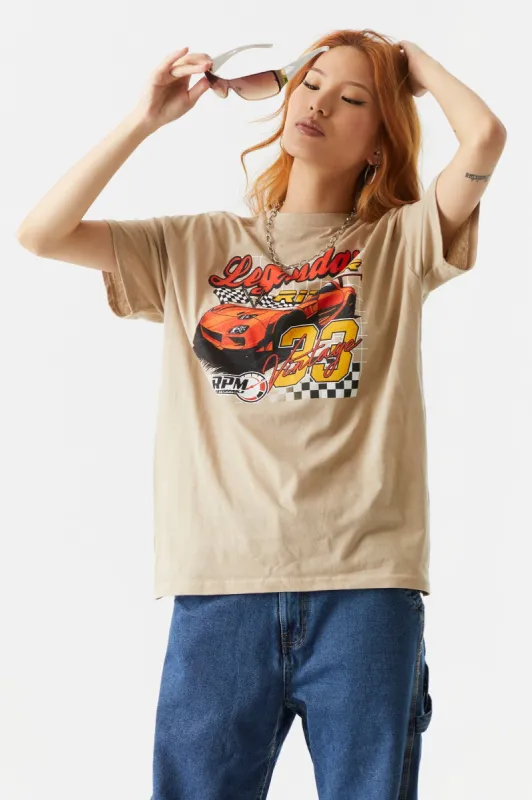 Red Car Legend Graphic Boyfriend T-Shirt sold by Charlotte Russe