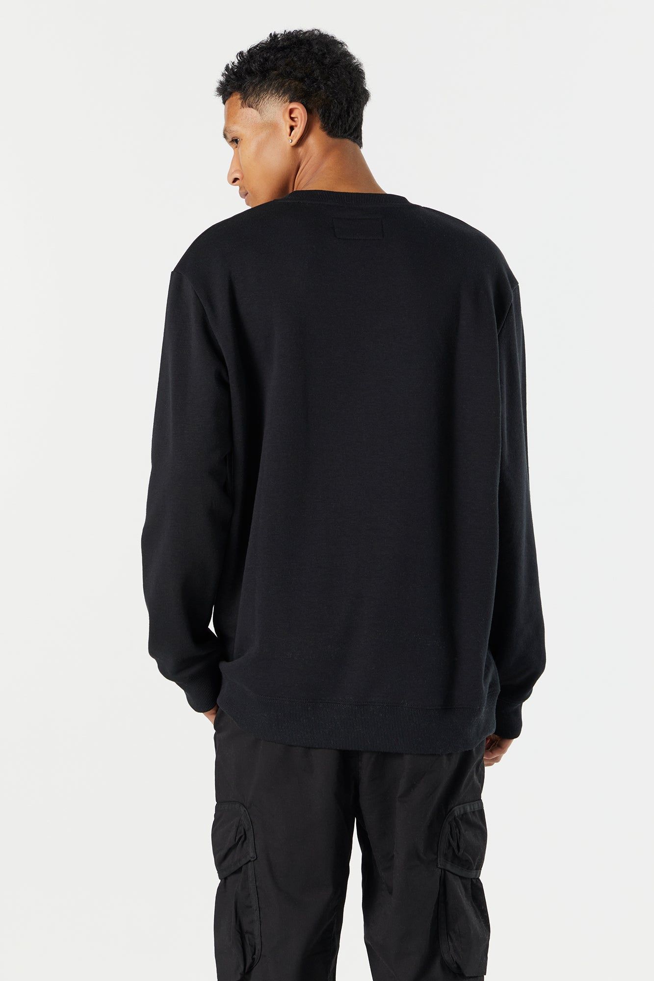 Black Oversized Graphic Sweatshirt sold by Charlotte Russe product image thumbnail 2