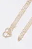 Rhinestone Heart Buckle Belt sold by Charlotte Russe