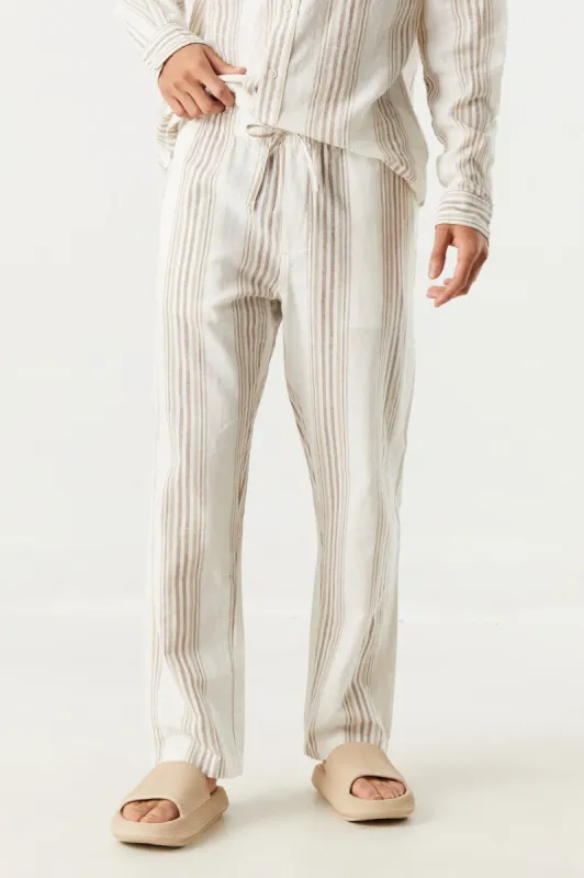 Striped Linen Relaxed Pant sold by Charlotte Russe