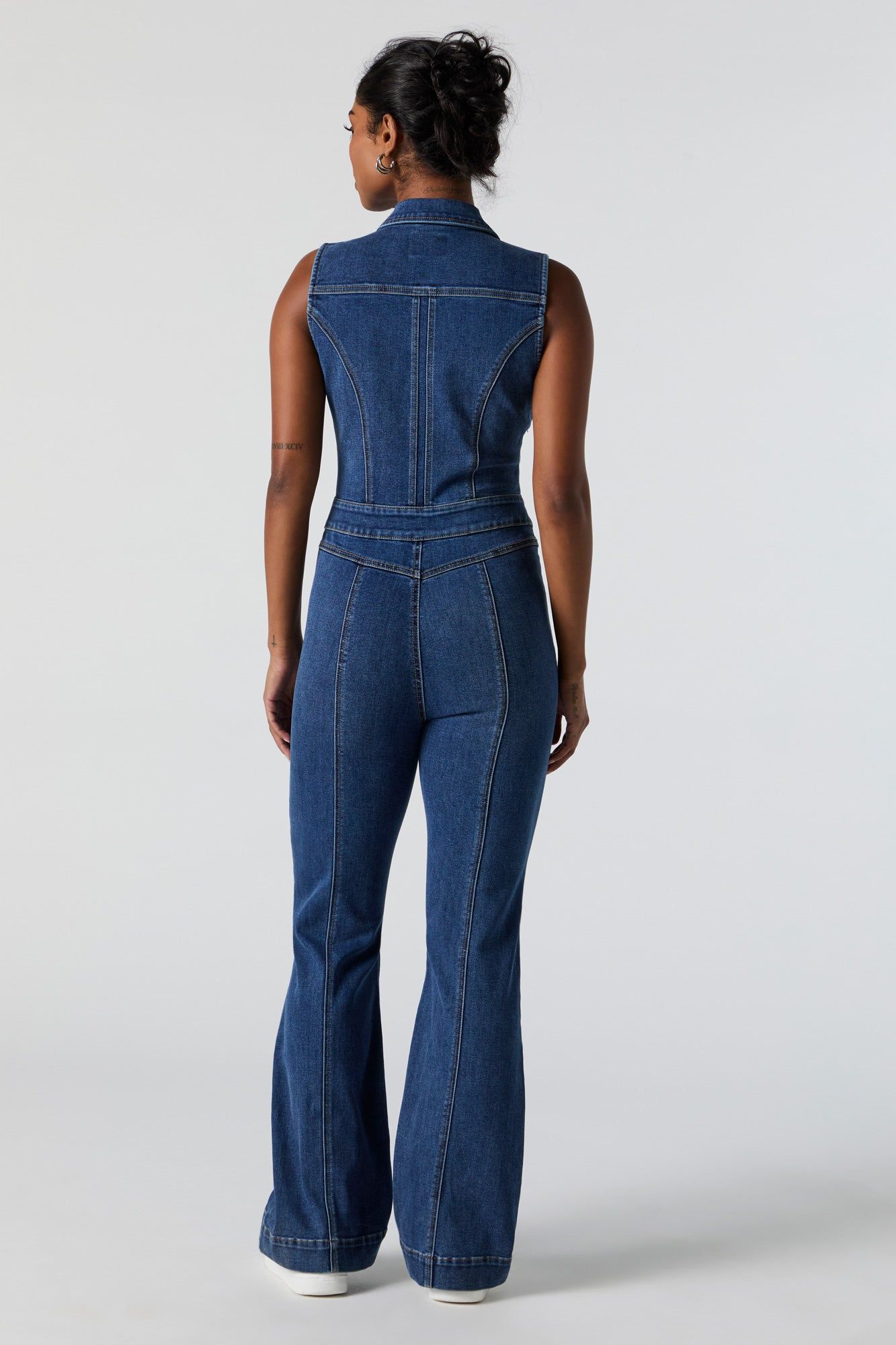 Sleeveless Denim Jumpsuit sold by Charlotte Russe product image thumbnail 3
