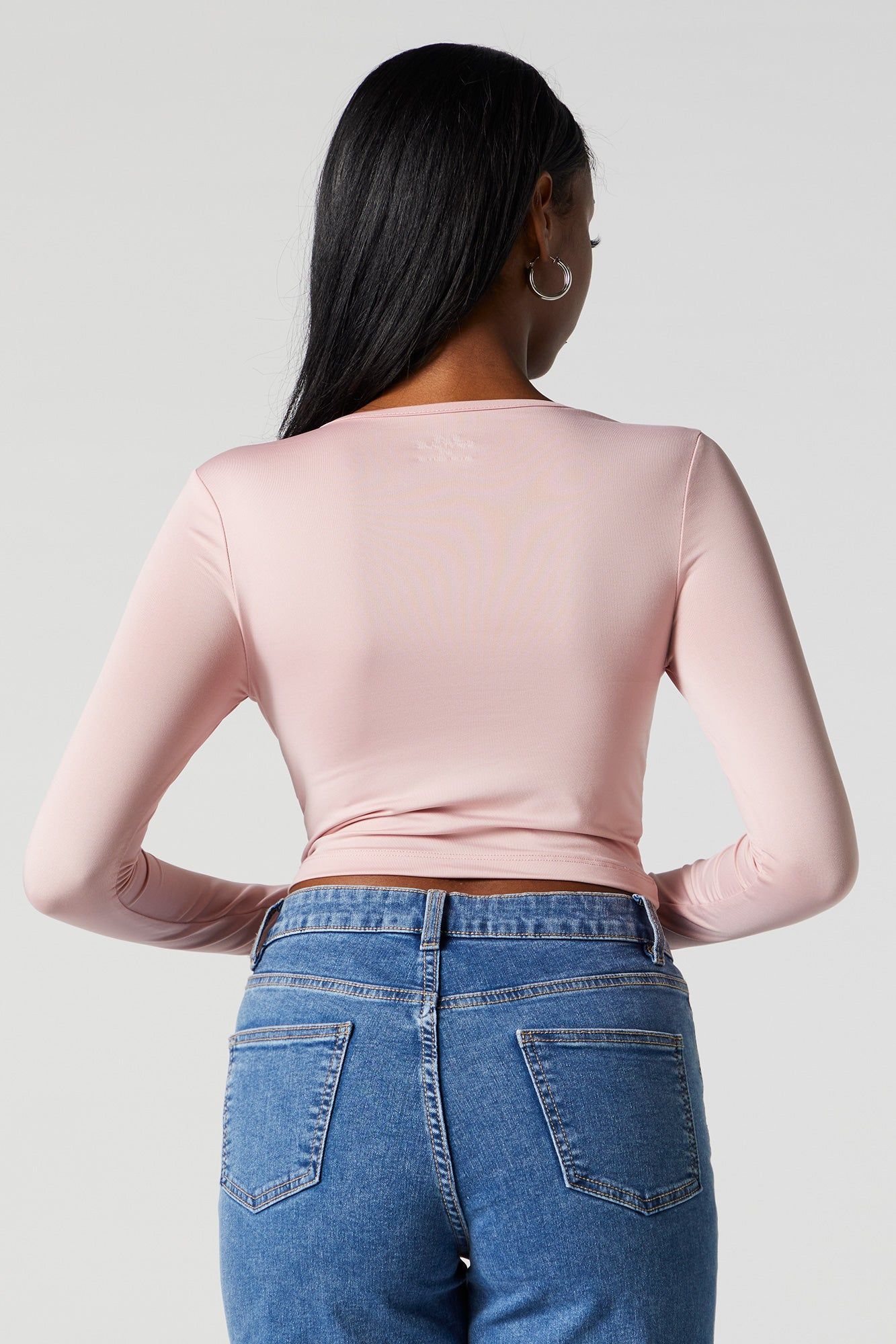 Contour Cut Out Long Sleeve Top sold by Charlotte Russe product image thumbnail 2