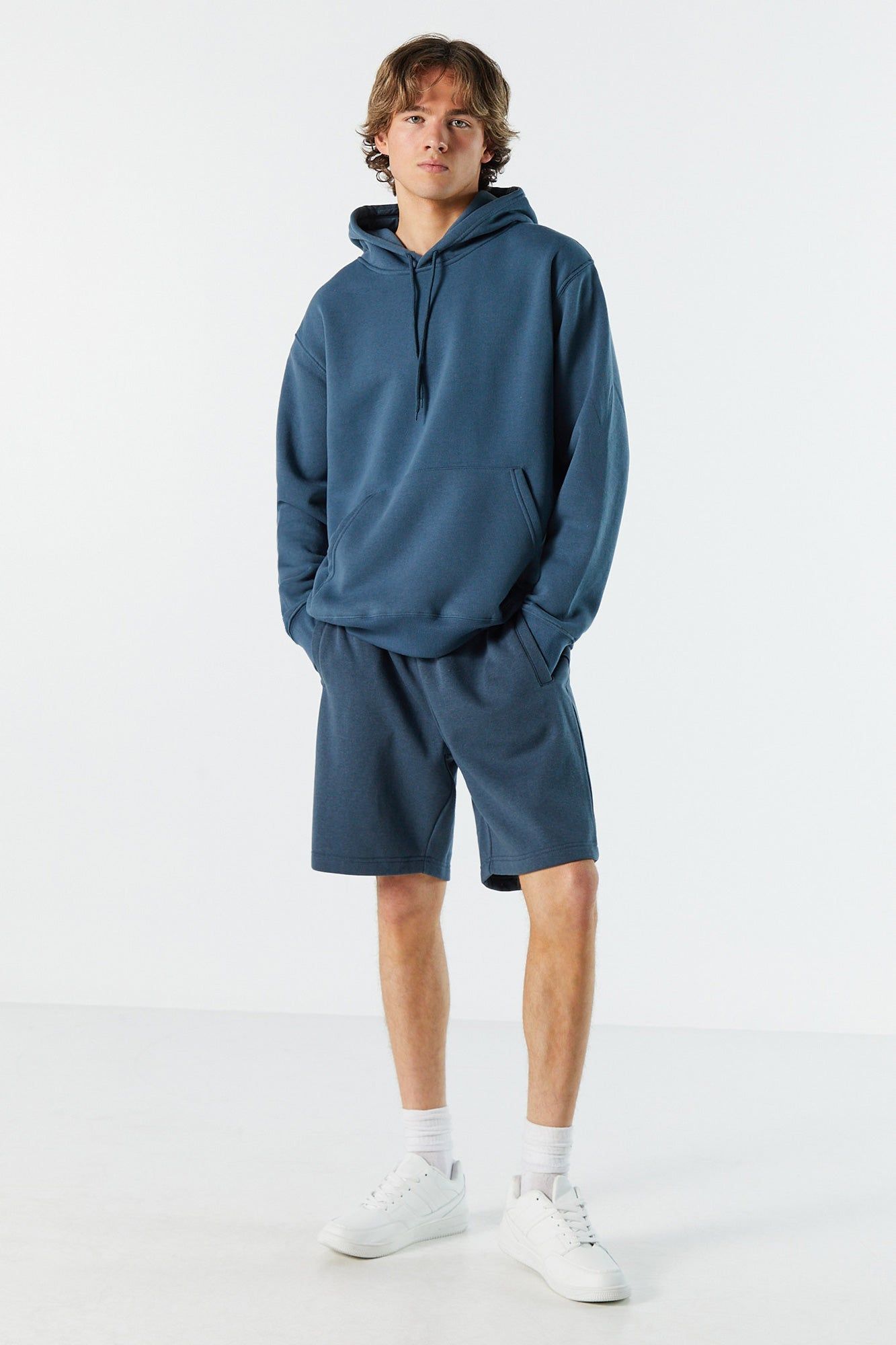 Fleece Popover Hoodie sold by Charlotte Russe product image thumbnail 3