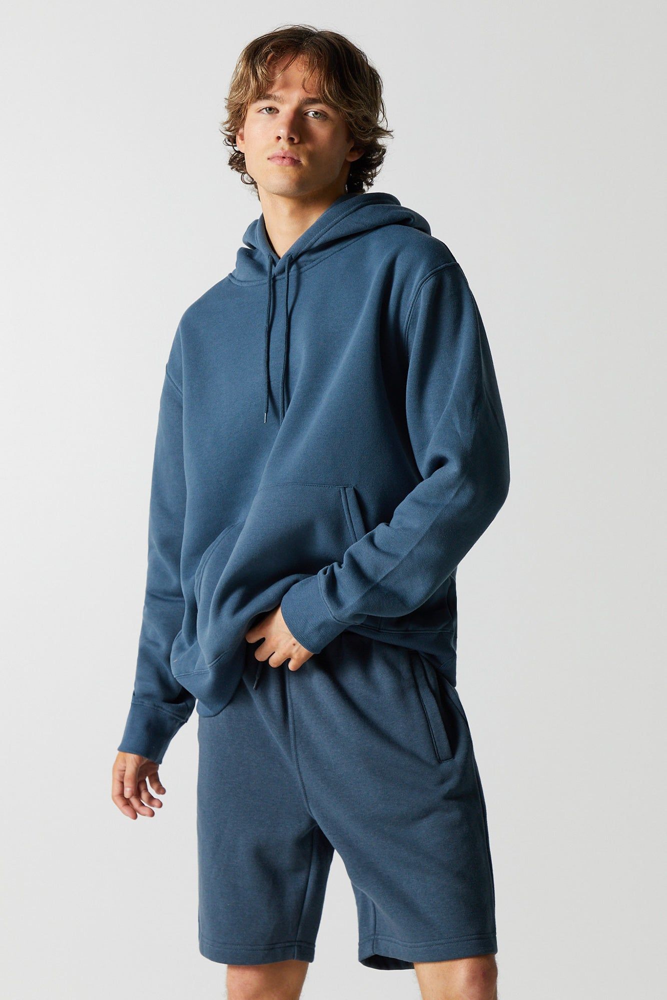 Fleece Popover Hoodie sold by Charlotte Russe