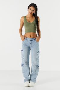 V-Neck Seamless Cropped Tank sold by Charlotte Russe