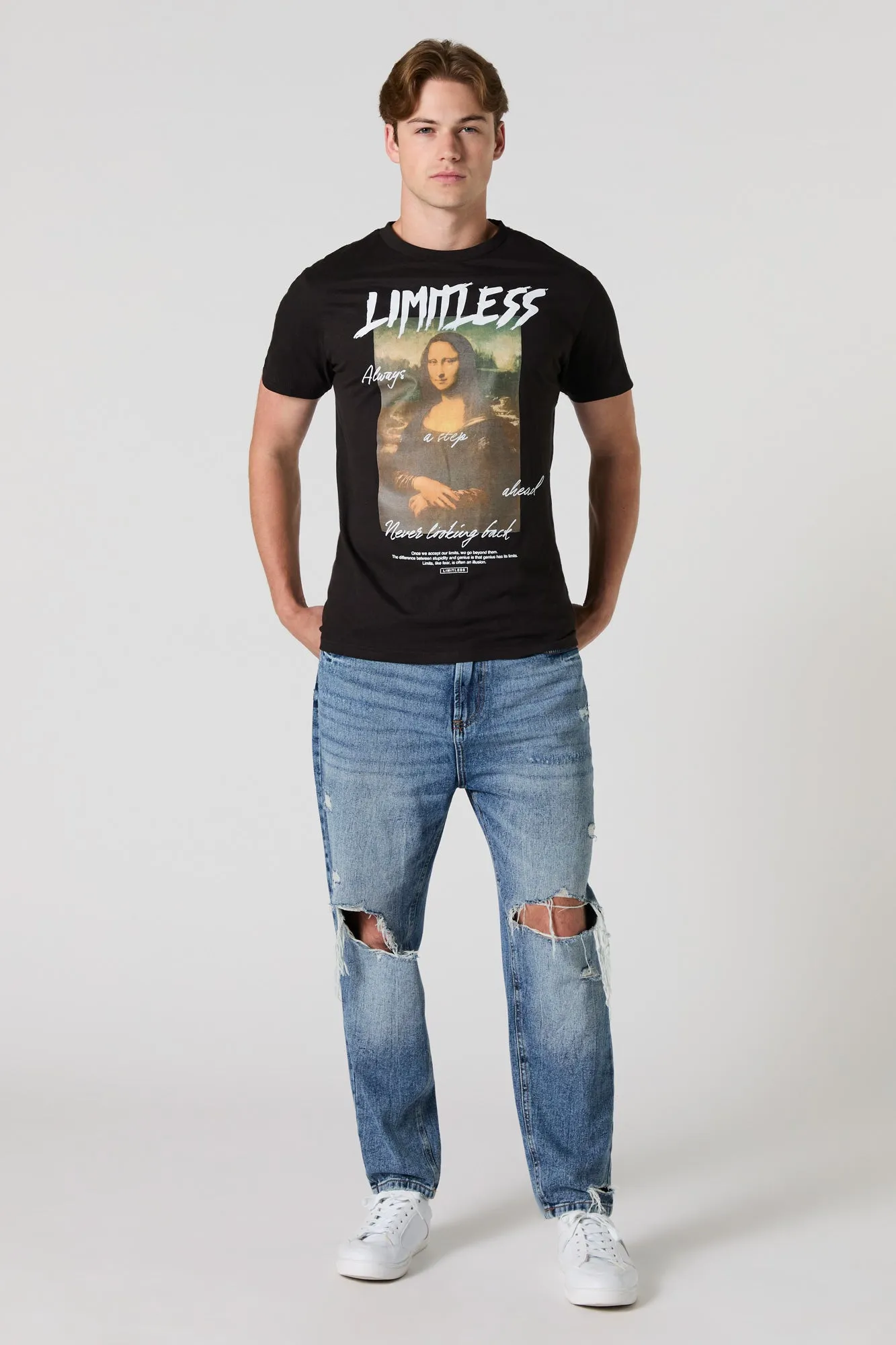 Mona Lisa Graphic T-Shirt sold by Charlotte Russe product image thumbnail 2