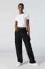 Fleece Wide Leg Cargo Sweatpant sold by Charlotte Russe