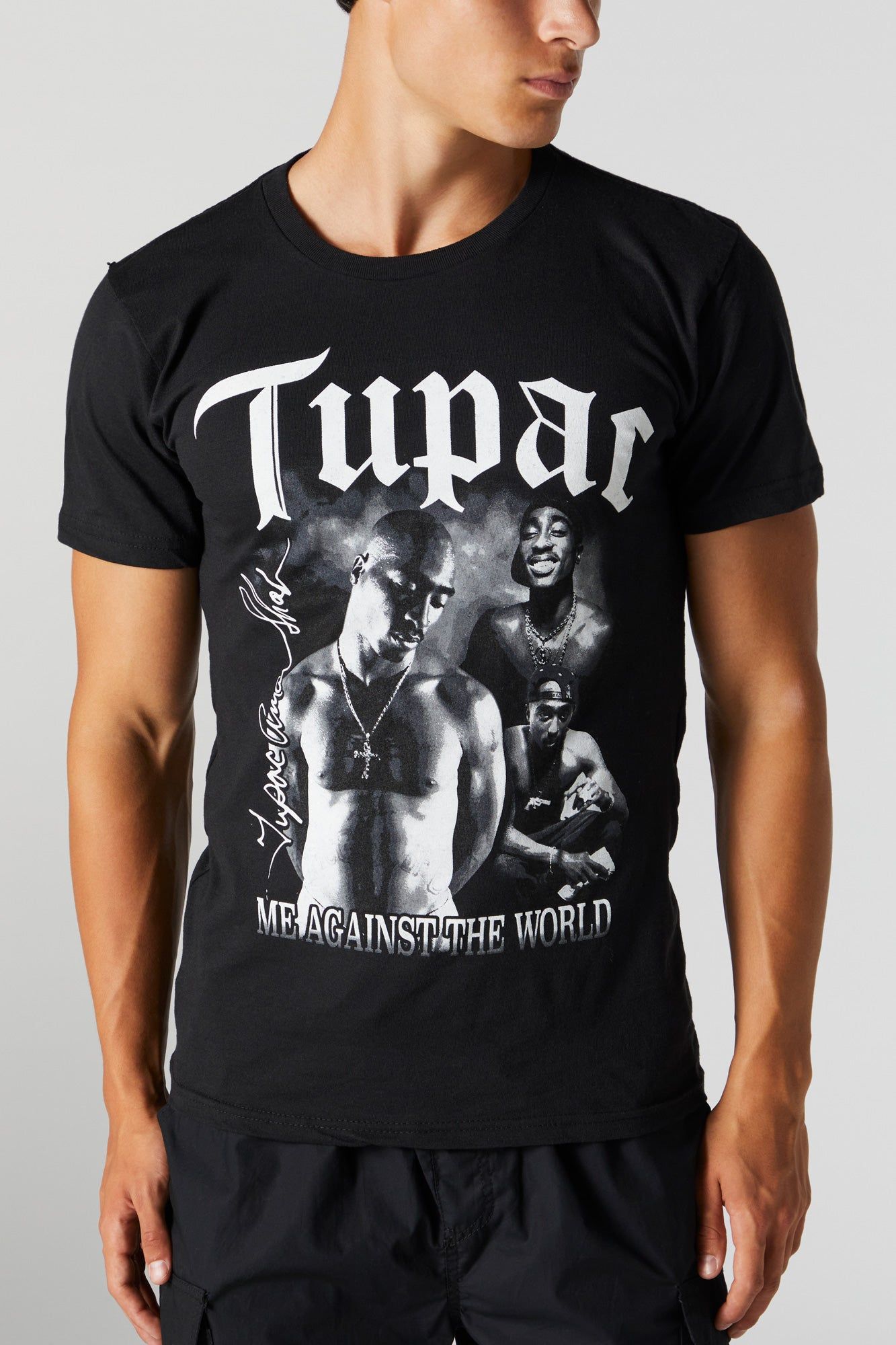 Tupac Me Against The World Graphic T-Shirt sold by Charlotte Russe product image thumbnail 2