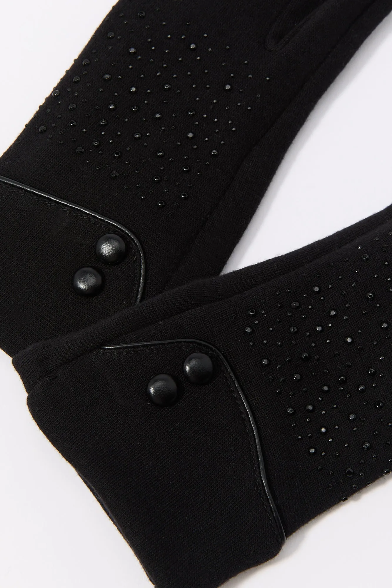 Rhinestone Touch Screen Gloves sold by Charlotte Russe product image thumbnail 2