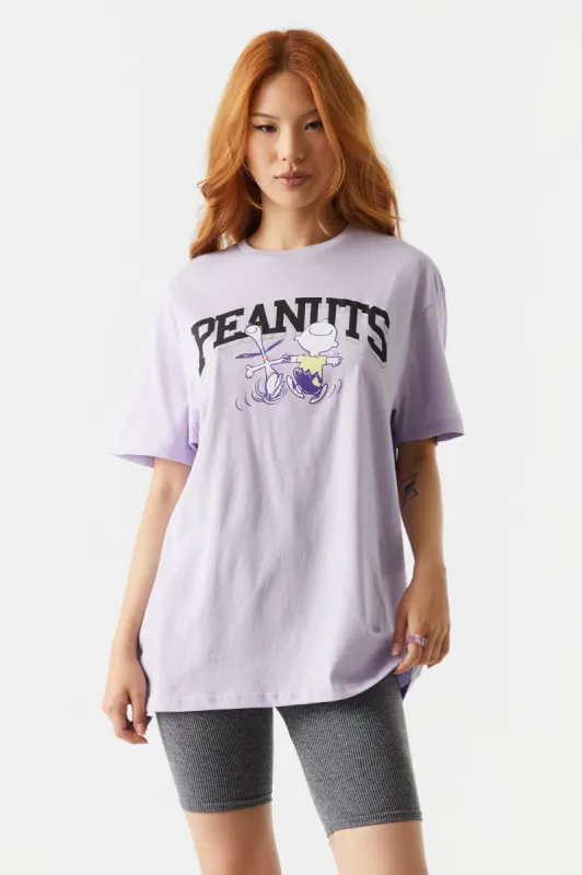 Peanuts Graphic Oversized T-Shirt sold by Charlotte Russe