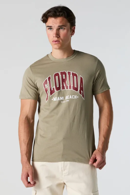 Florida Miami Beach Graphic T-Shirt sold by Charlotte Russe