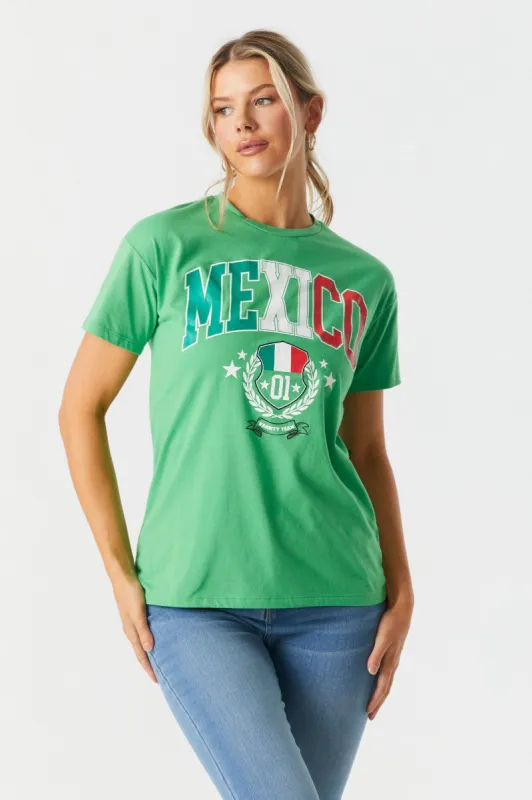 Mexico World Cup Graphic Boyfriend T-Shirt sold by Charlotte Russe