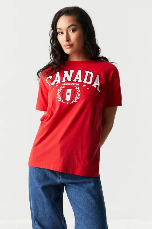 Canada Graphic World Cup Boyfriend T-Shirt sold by Charlotte Russe