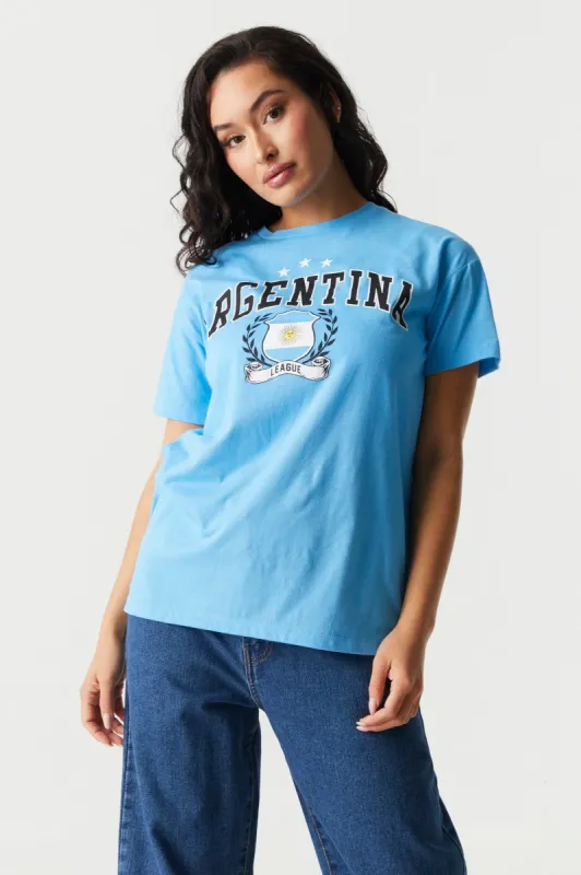 Argentina Graphic World Cup Boyfriend T-Shirt sold by Charlotte Russe