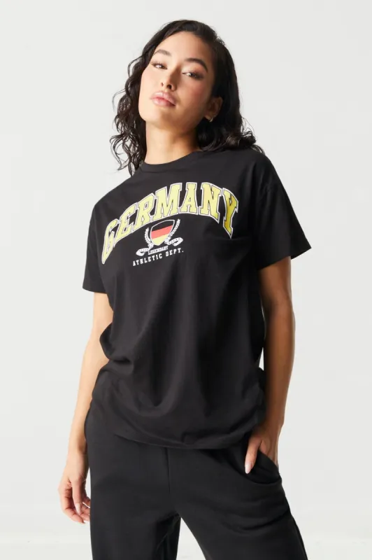 Germany Graphic World Cup Boyfriend T-Shirt sold by Charlotte Russe
