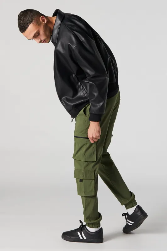 Multi Pocket Green Cargo Jogger sold by Charlotte Russe