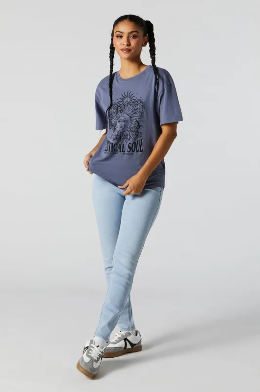 Rio Light Wash Mid Rise Push Up Jean sold by Charlotte Russe
