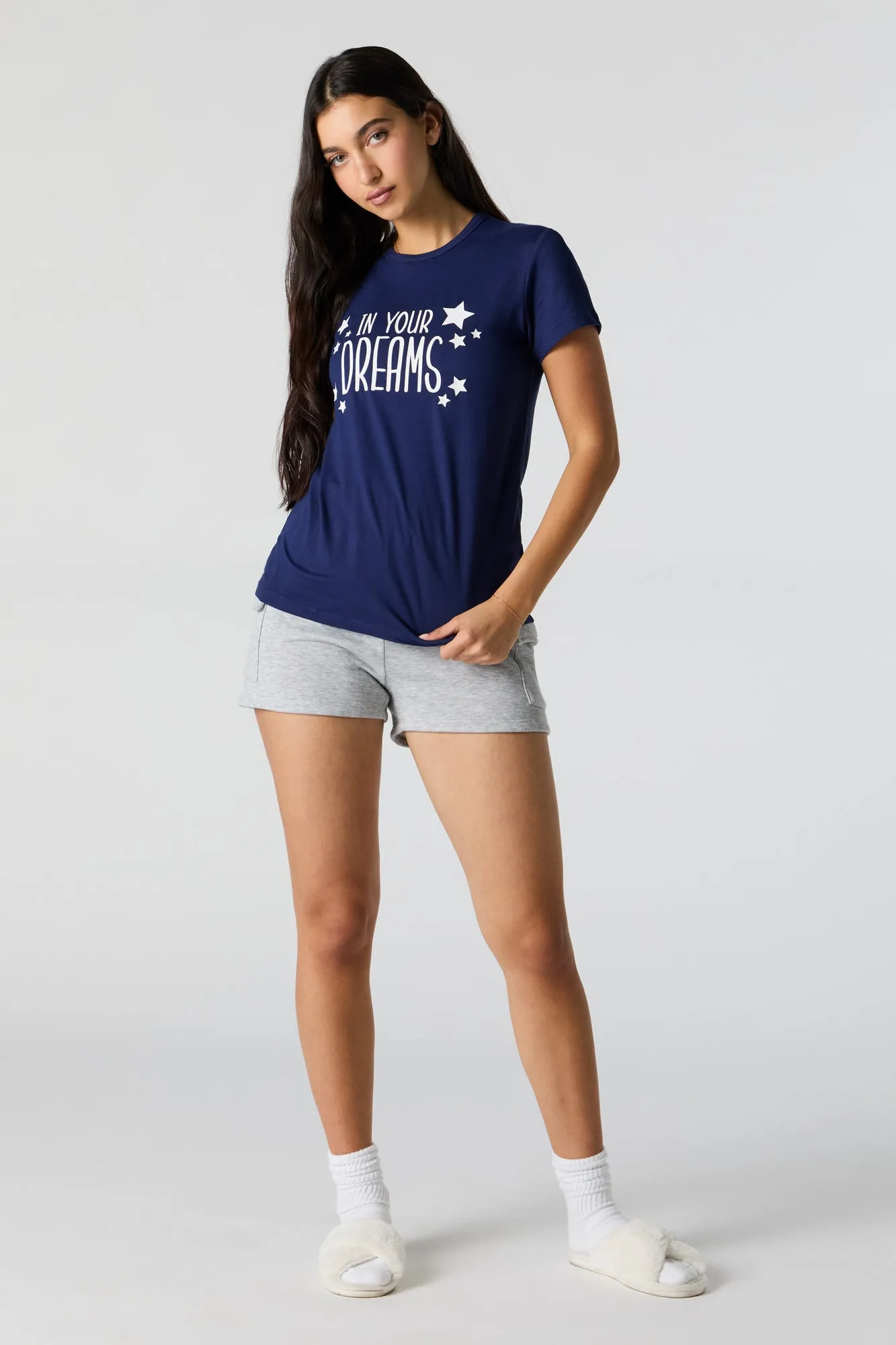 In Your Dreams Graphic Pajama T-Shirt sold by Charlotte Russe product image thumbnail 3
