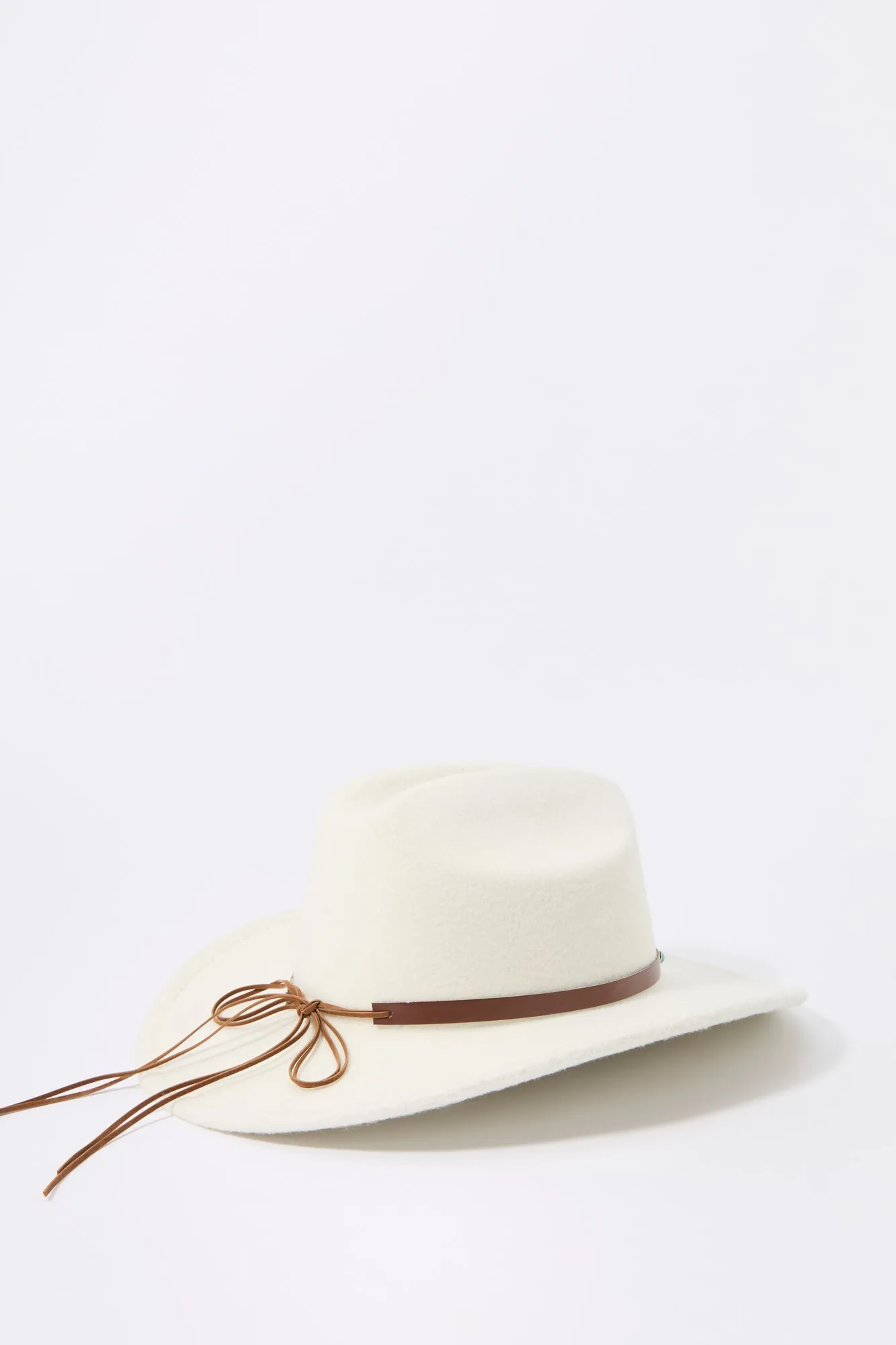Faux Suede Stone Trim Cowboy Hat sold by Charlotte Russe product image thumbnail 3