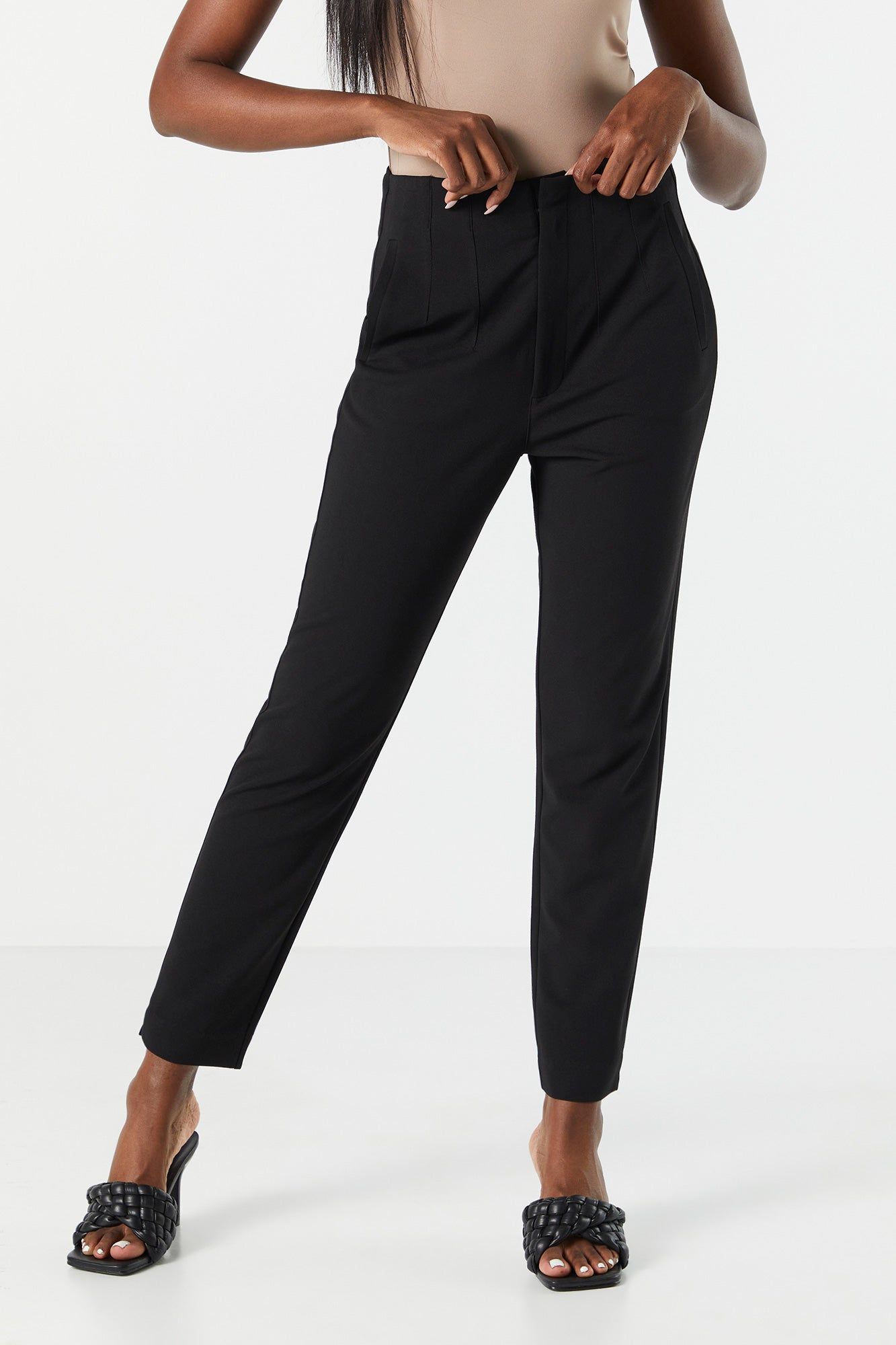 Crepe Slim Dress Pant sold by Charlotte Russe product image thumbnail 5