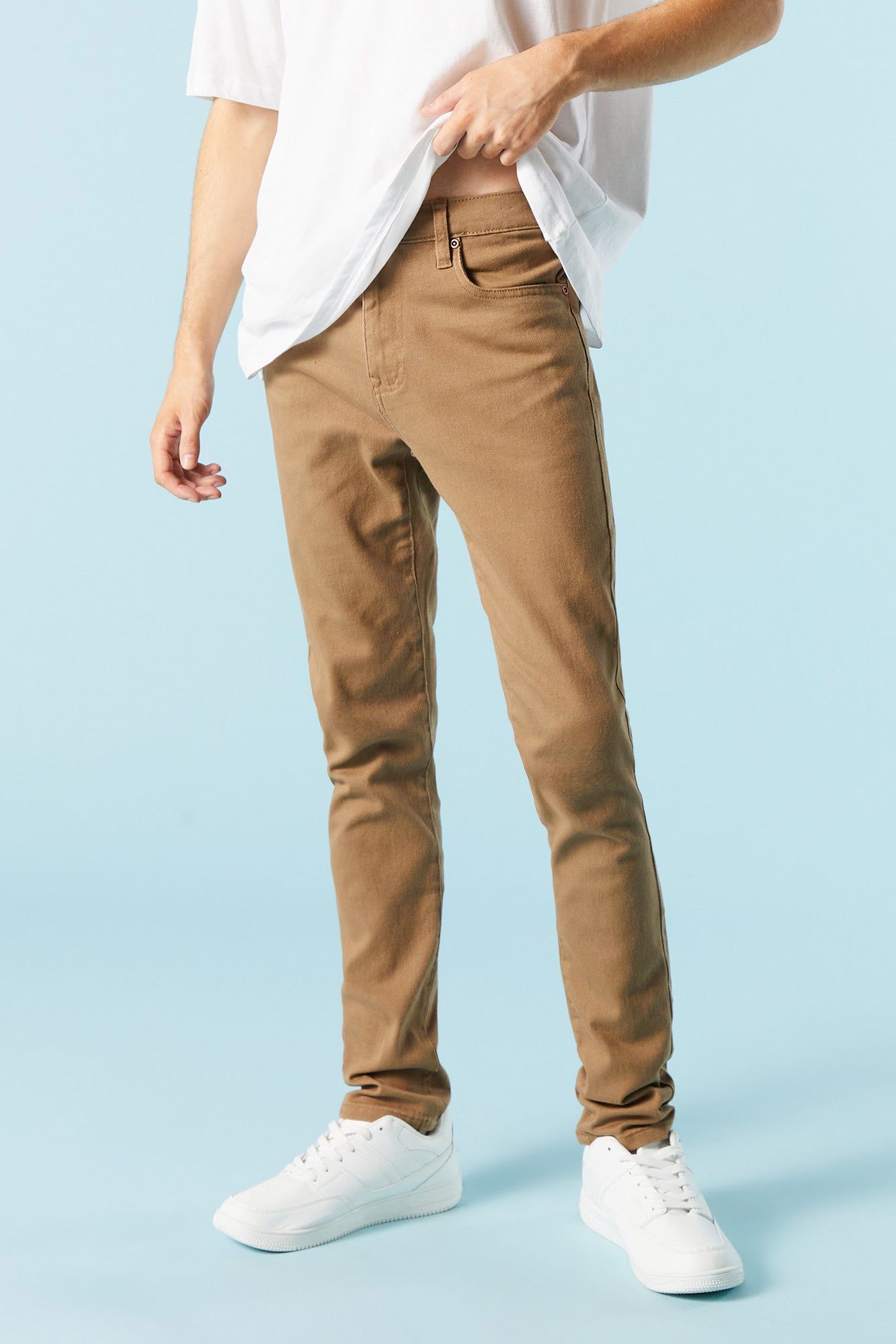 Tan Denim Skinniest Jean sold by Charlotte Russe