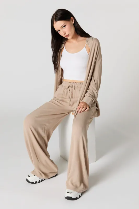Textured Drawstring Flowy Pant sold by Charlotte Russe
