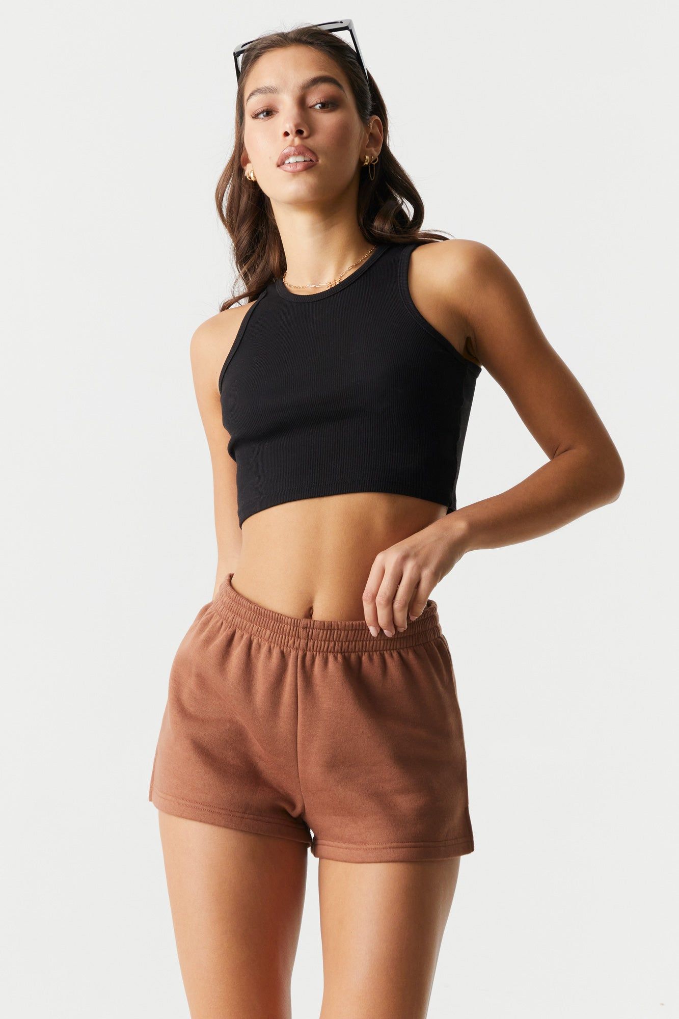 Pull On Fleece Short sold by Charlotte Russe product image thumbnail 16